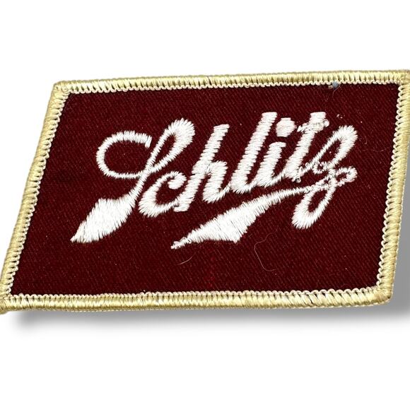 Other - Vintage 1970s Embroidered Uniform Patch Schlitz Beer